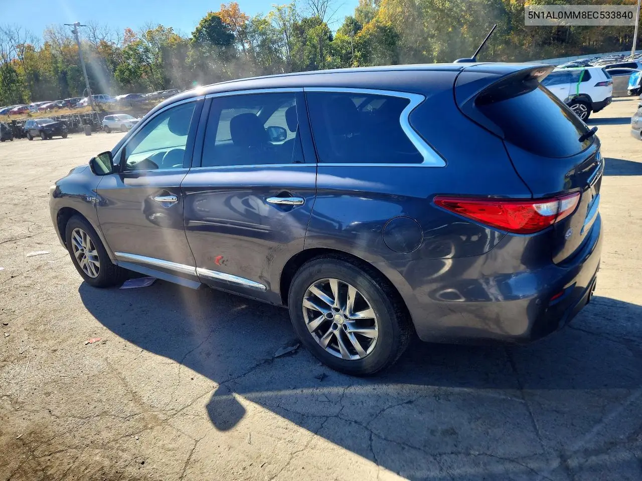 2014 INFINITI QX60 VIN 5N1AL0MM8EC533840 — фото 2