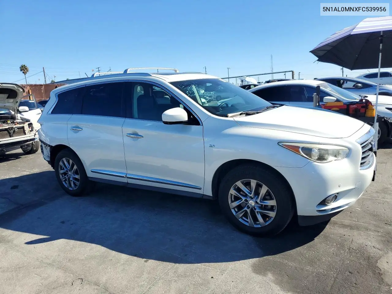 2015 INFINITI QX60 VIN 5N1AL0MNXFC539956 — фото 4