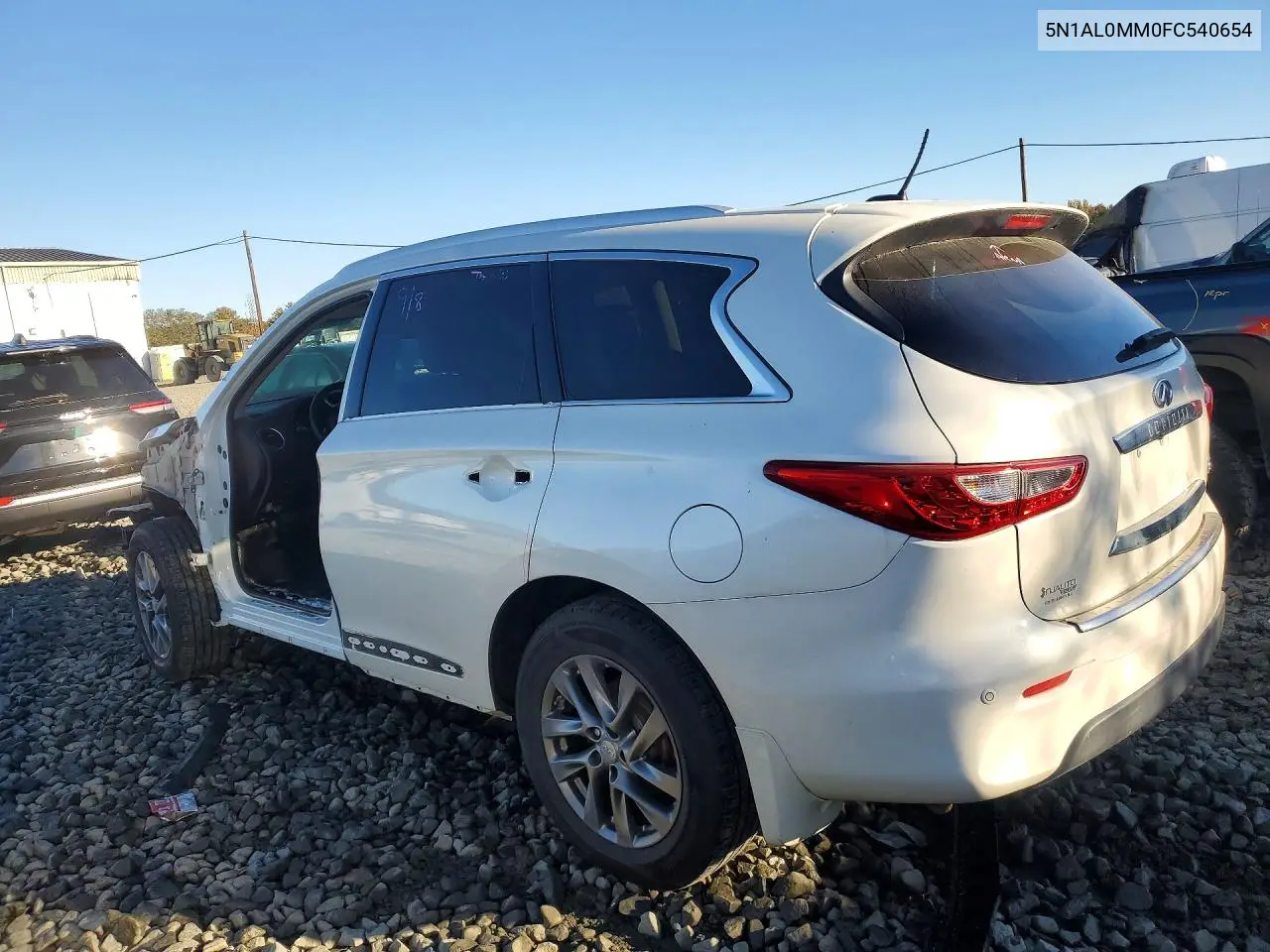 2015 INFINITI QX60 VIN 5N1AL0MM0FC540654 — фото 2