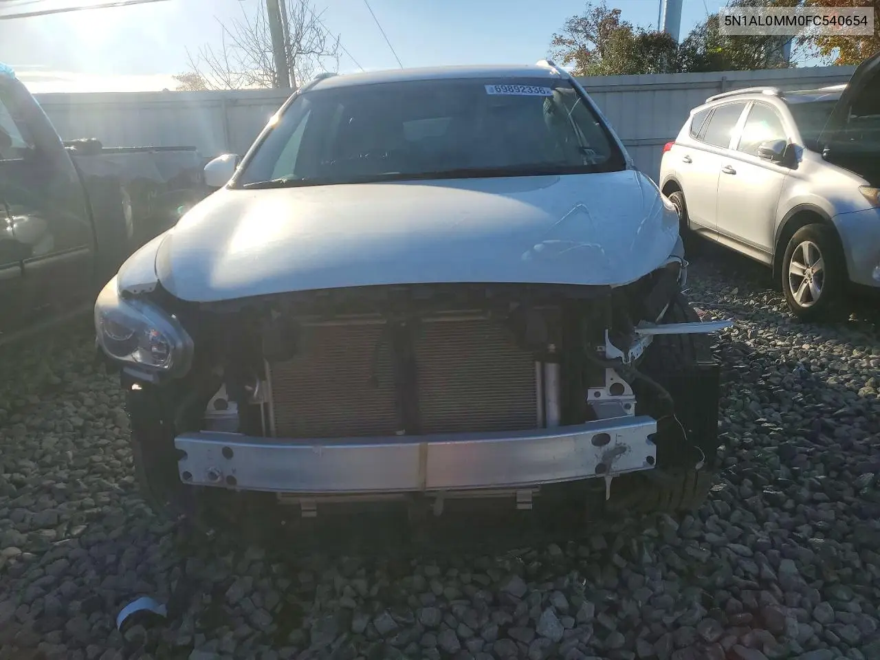 2015 INFINITI QX60 VIN 5N1AL0MM0FC540654 — фото 5