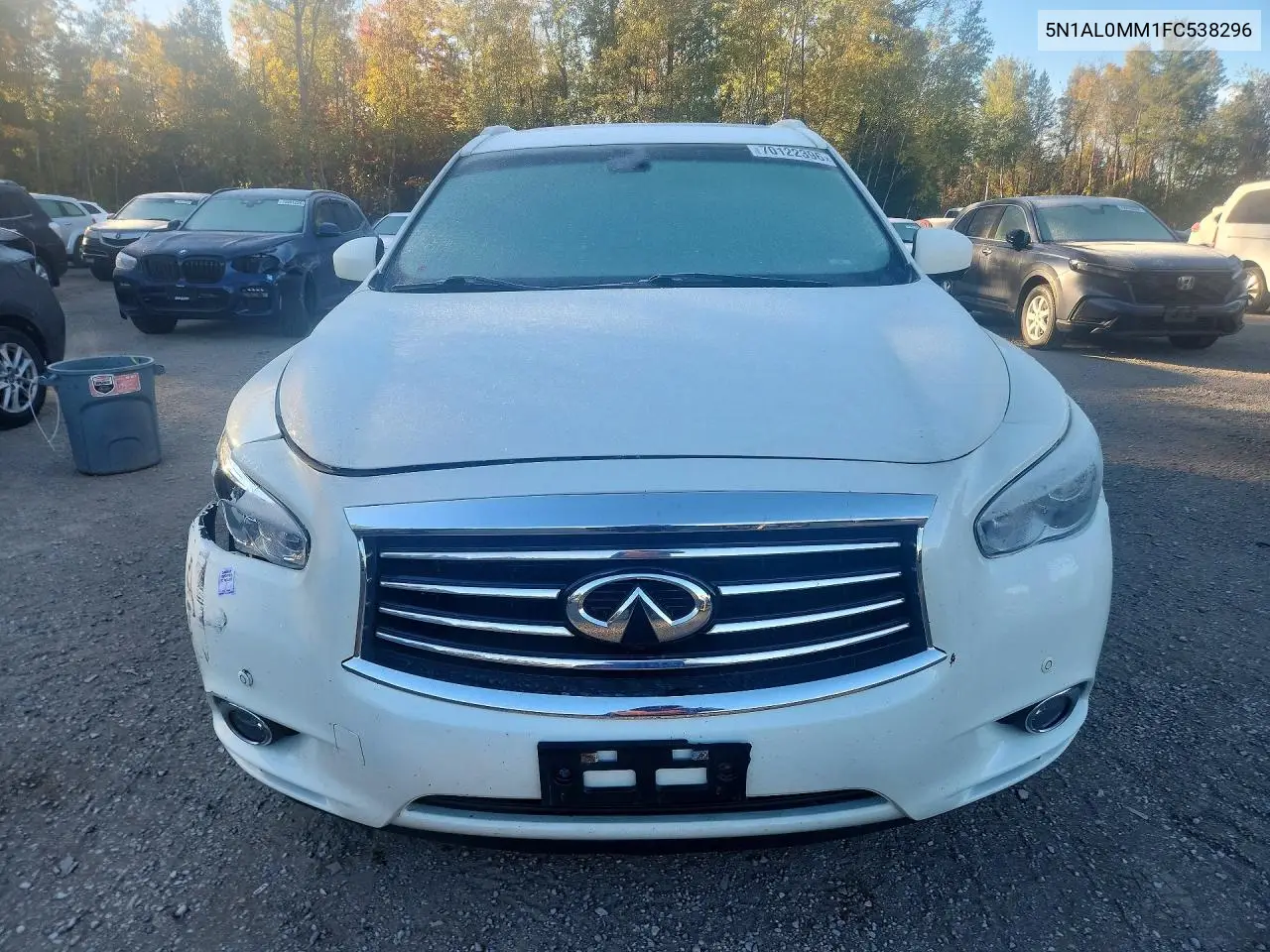 2015 INFINITI QX60 VIN 5N1AL0MM1FC538296 — фото 5