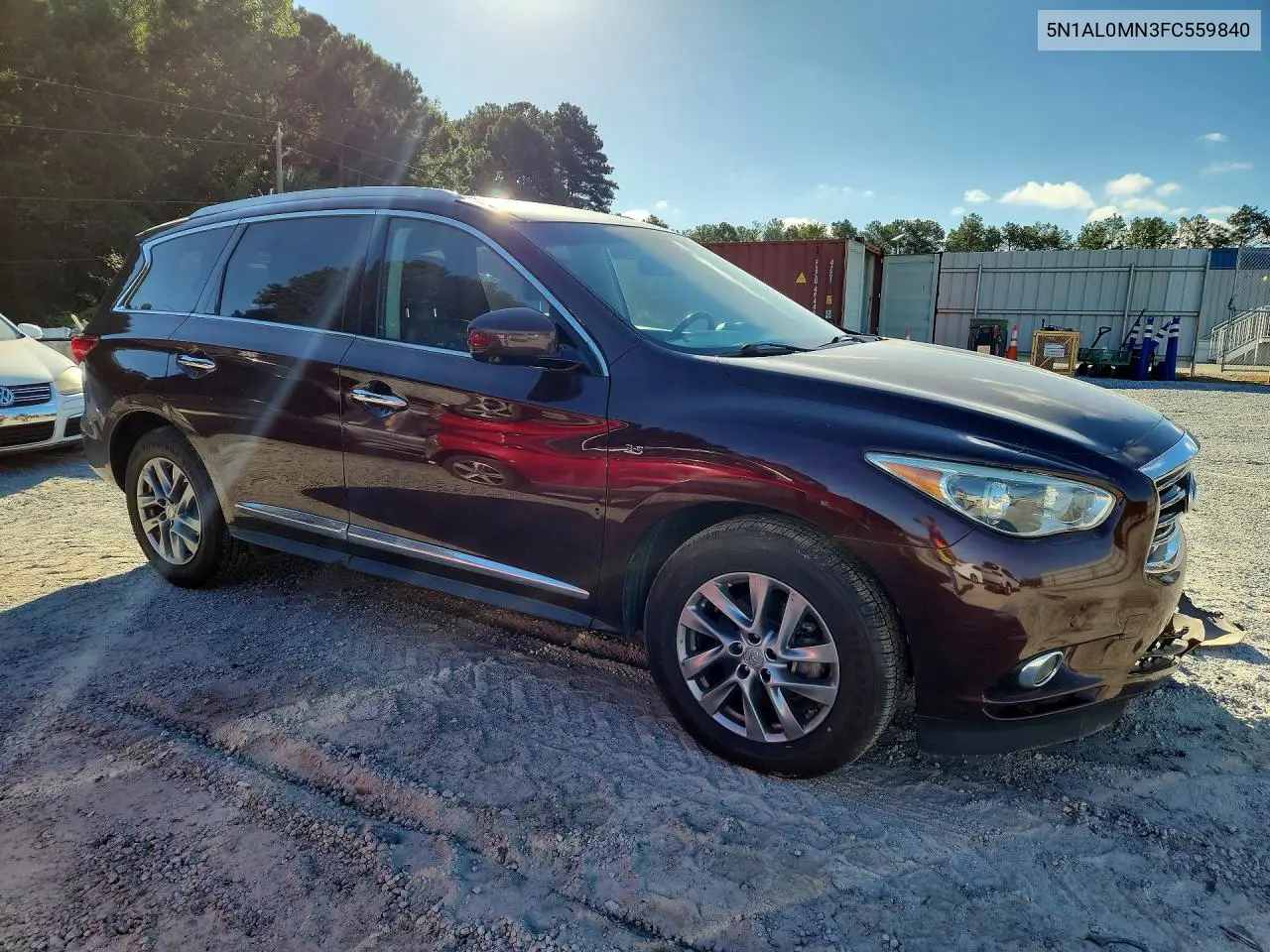 2015 INFINITI QX60 VIN 5N1AL0MN3FC559840 — фото 4