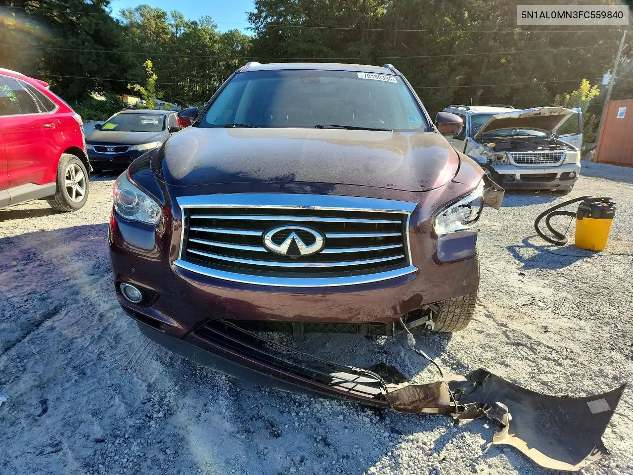 2015 INFINITI QX60 VIN 5N1AL0MN3FC559840 — фото 5