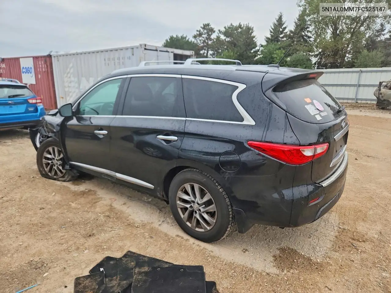 2015 INFINITI QX60 VIN 5N1AL0MM7FC525147 — фото 2