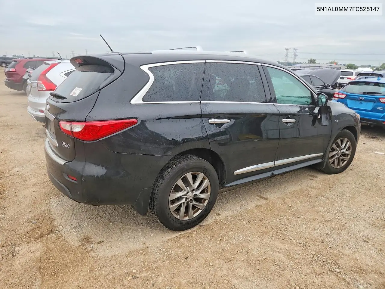2015 INFINITI QX60 VIN 5N1AL0MM7FC525147 — фото 3
