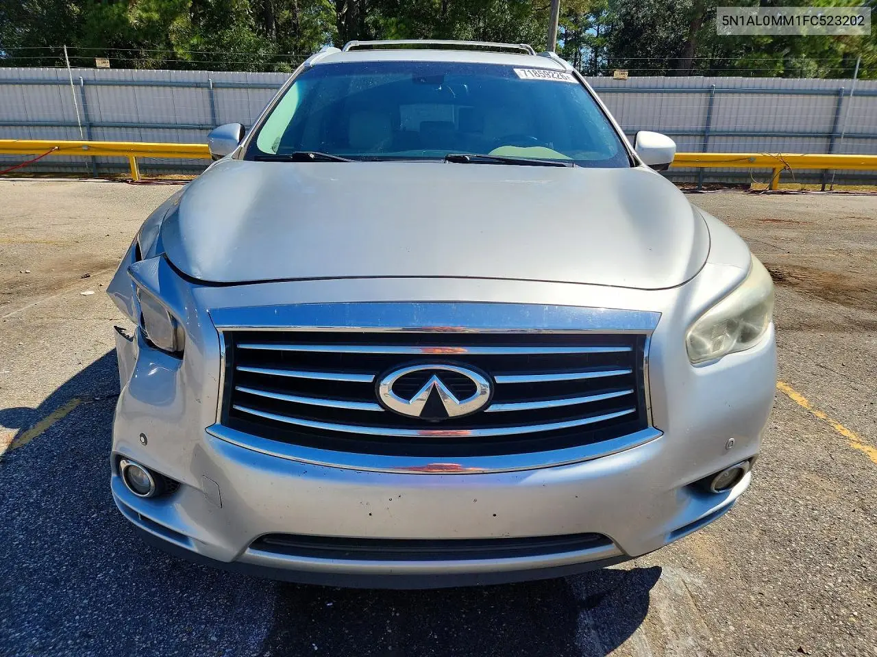2015 INFINITI QX60 VIN 5N1AL0MM1FC523202 — фото 5