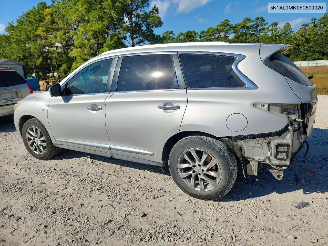 2015 INFINITI QX60 VIN 5N1AL0MN0FC500020 — фото 2