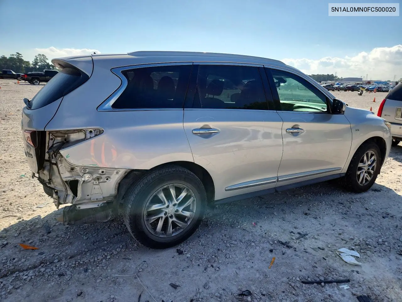 2015 INFINITI QX60 VIN 5N1AL0MN0FC500020 — фото 3