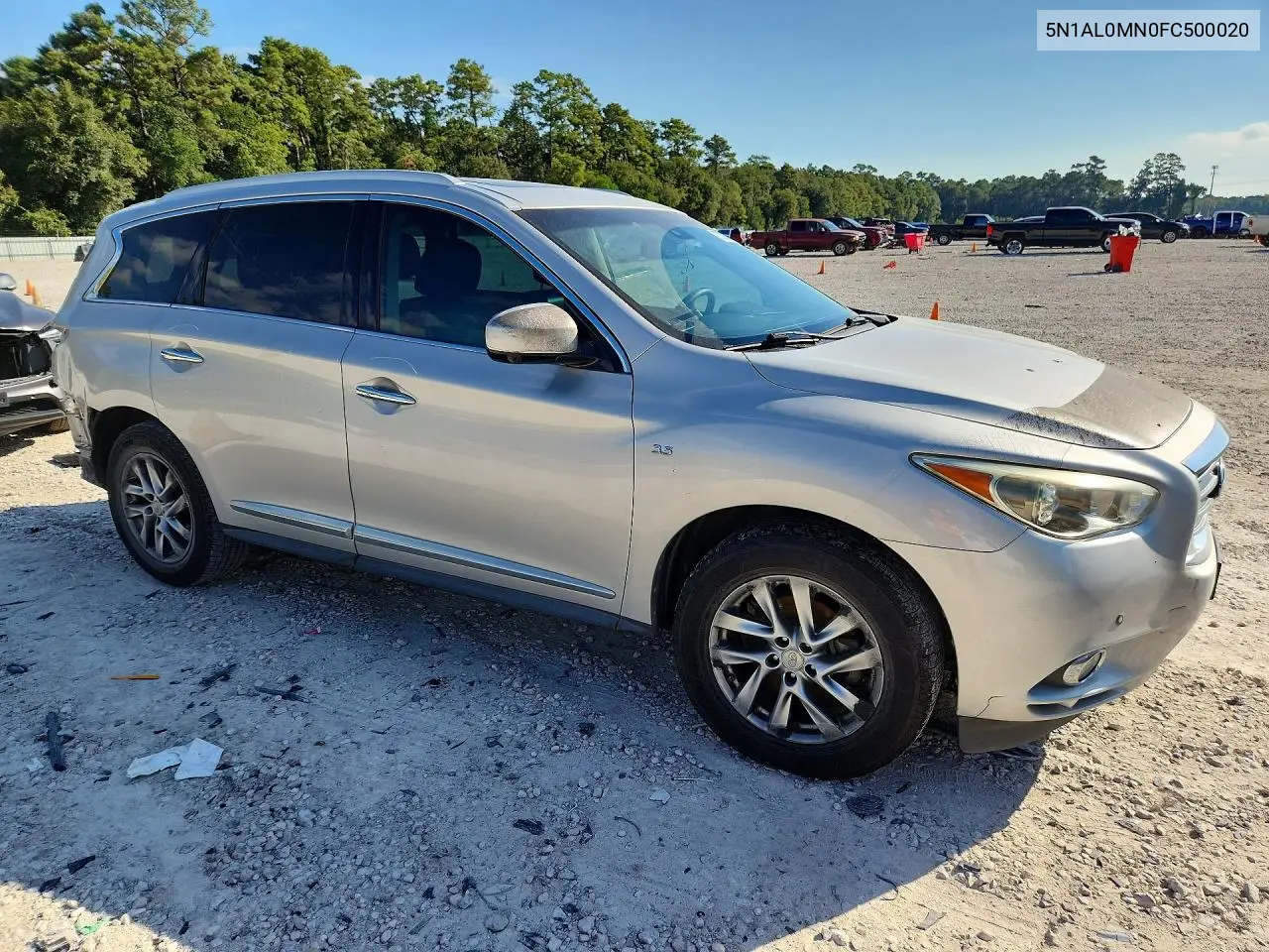2015 INFINITI QX60 VIN 5N1AL0MN0FC500020 — фото 4