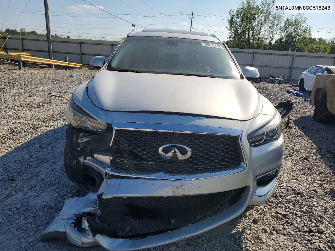 2016 INFINITI QX60 VIN 5N1AL0MN8GC518248 — фото 5