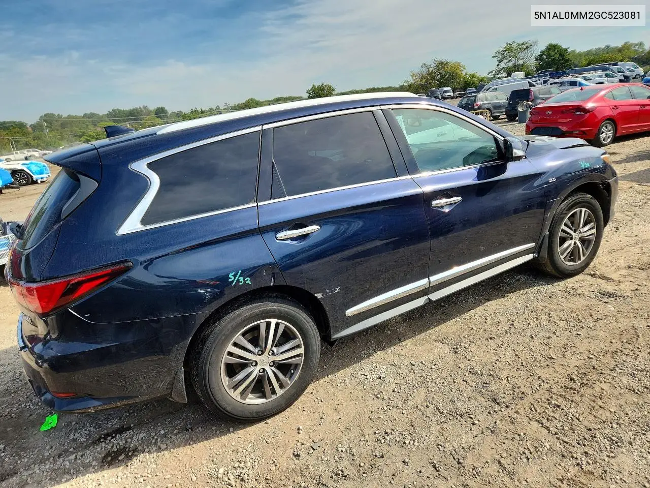 2016 INFINITI QX60 VIN 5N1AL0MM2GC523081 — фото 3