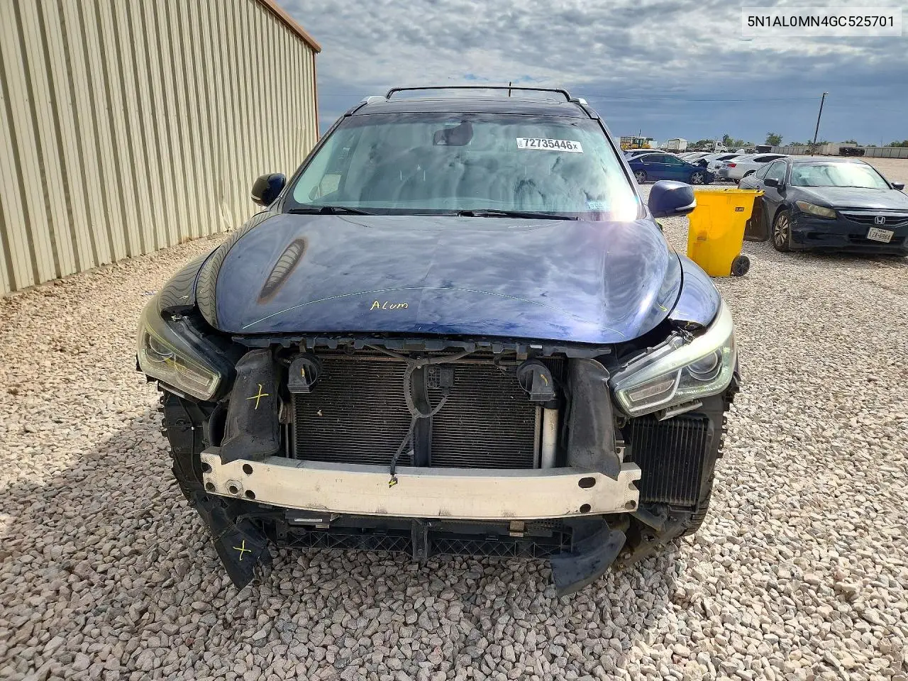 2016 INFINITI QX60 VIN 5N1AL0MN4GC525701 — фото 5