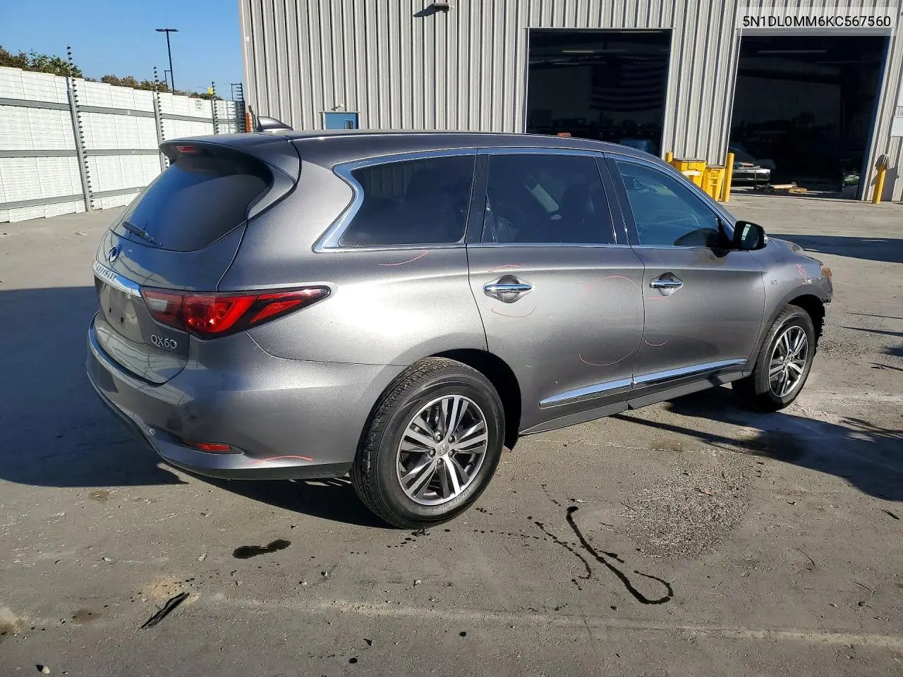2019 INFINITI QX60 VIN 5N1DL0MM6KC567560 — фото 3