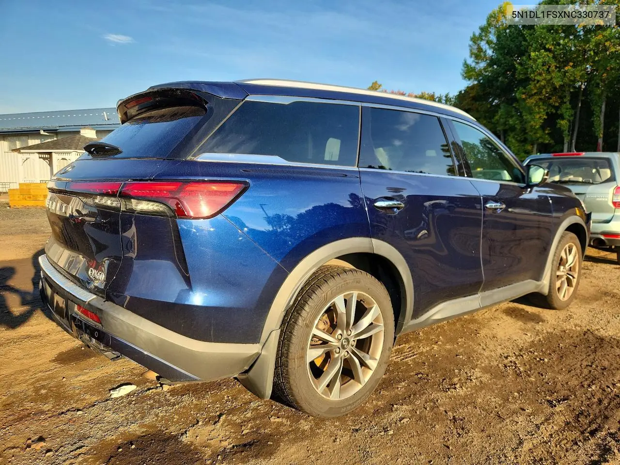 2022 INFINITI QX60 VIN 5N1DL1FSXNC330737 — фото 3