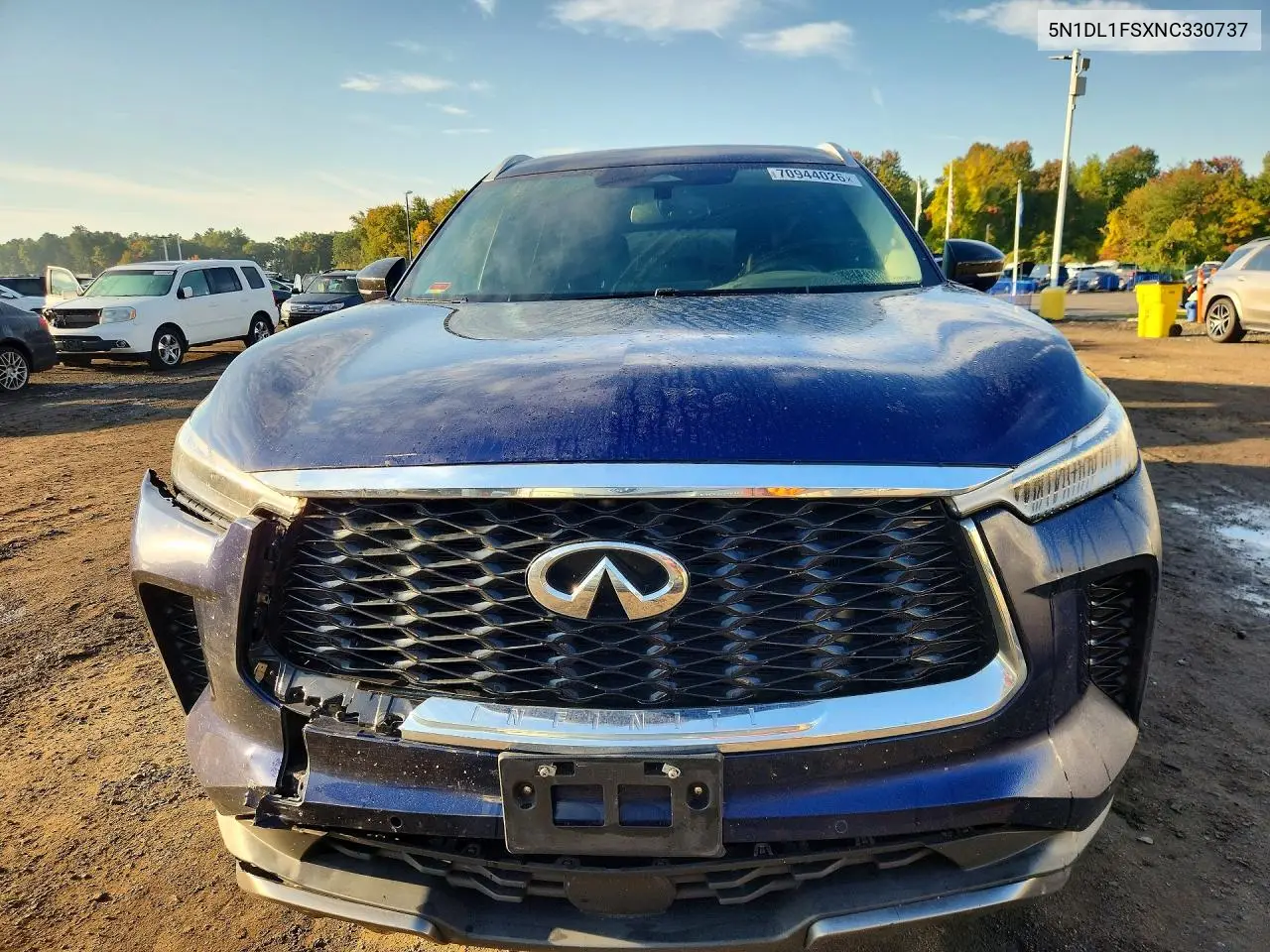 2022 INFINITI QX60 VIN 5N1DL1FSXNC330737 — фото 5