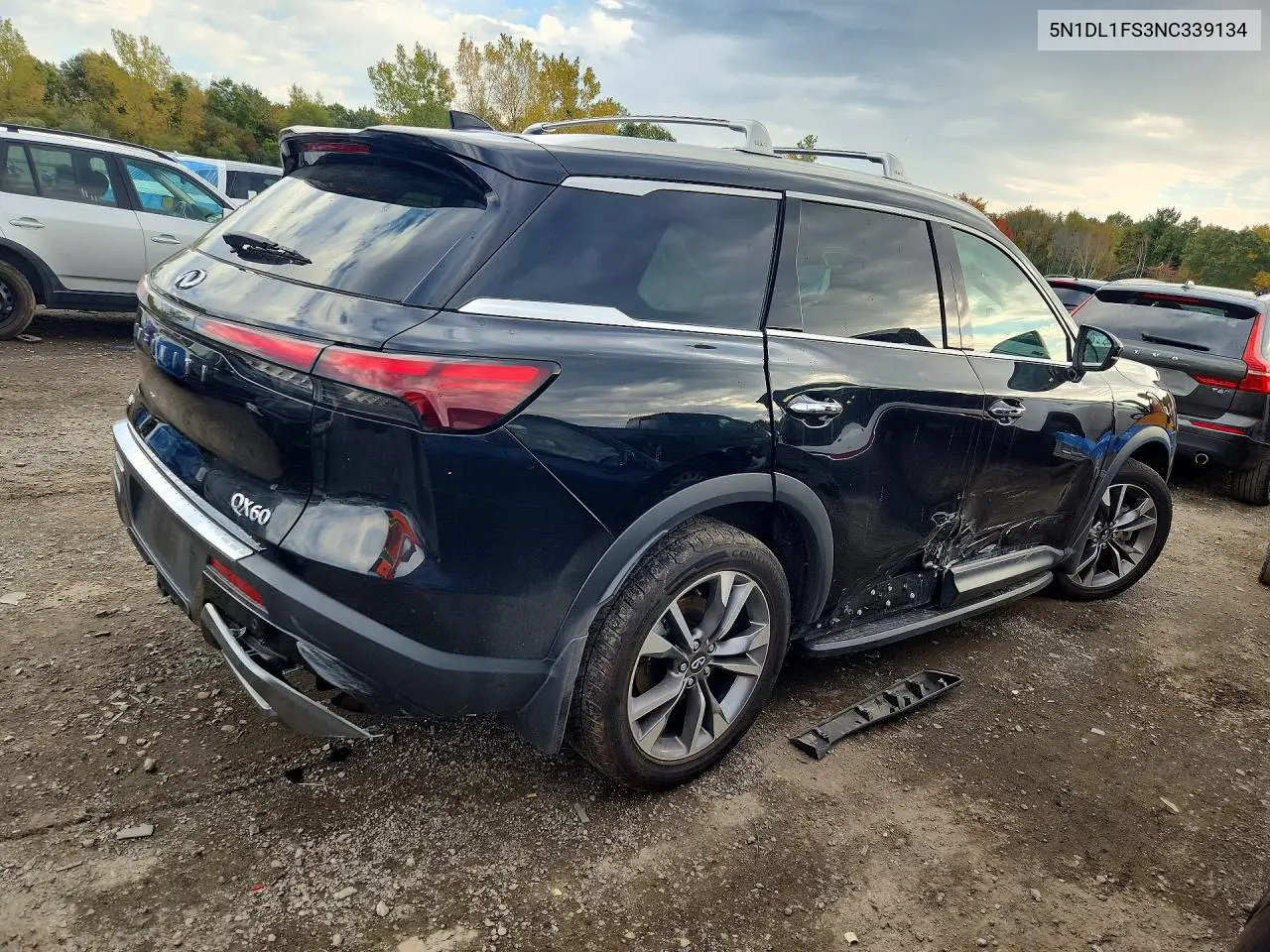 2022 INFINITI QX60 VIN 5N1DL1FS3NC339134 — фото 3