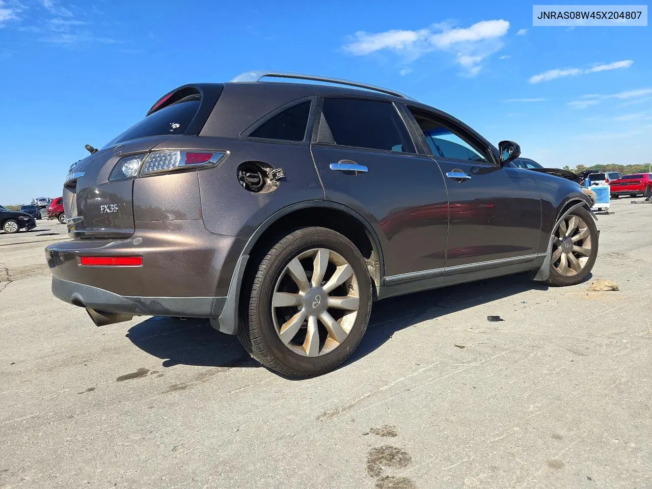 2005 INFINITI QX70 VIN JNRAS08W45X204807 — фото 3
