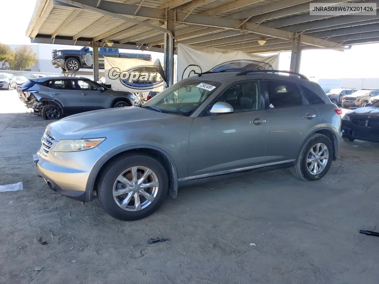 INFINITI QX70 2007, VIN JNRAS08W67X201426