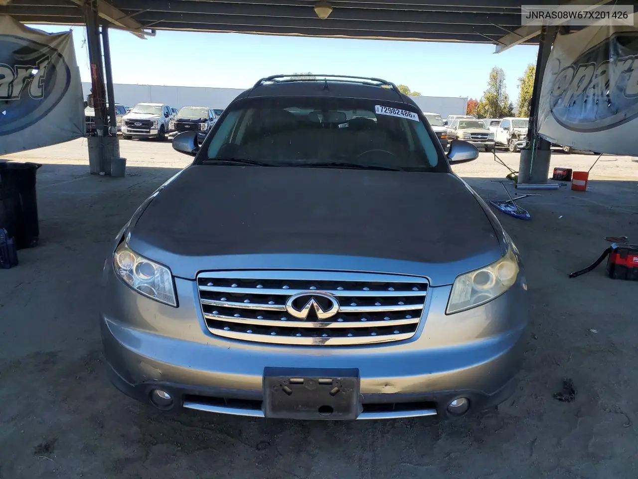 2007 INFINITI QX70 VIN JNRAS08W67X201426 — фото 5