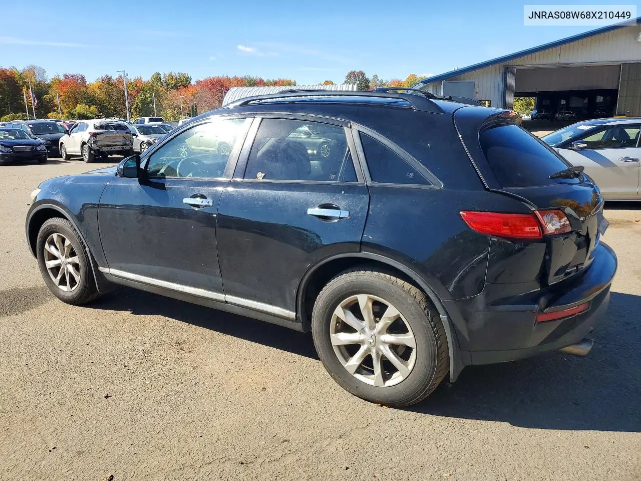 2008 INFINITI QX70 VIN JNRAS08W68X210449 — фото 2