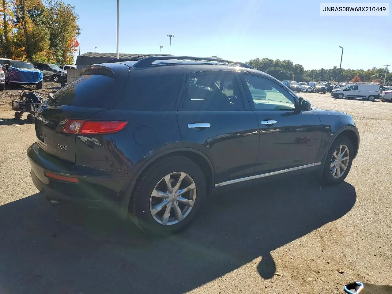 2008 INFINITI QX70 VIN JNRAS08W68X210449 — фото 3