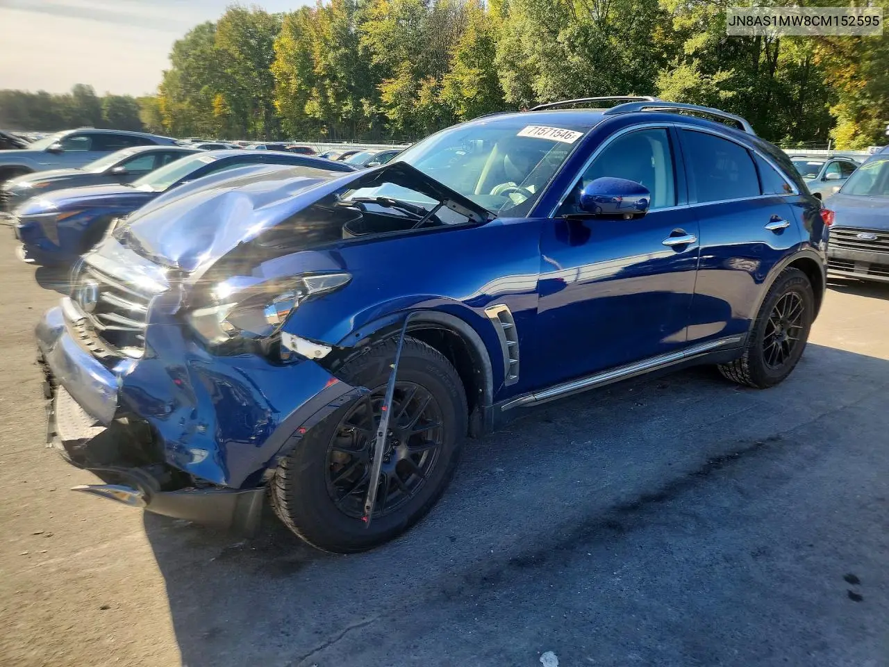 INFINITI QX70 2012, VIN JN8AS1MW8CM152595