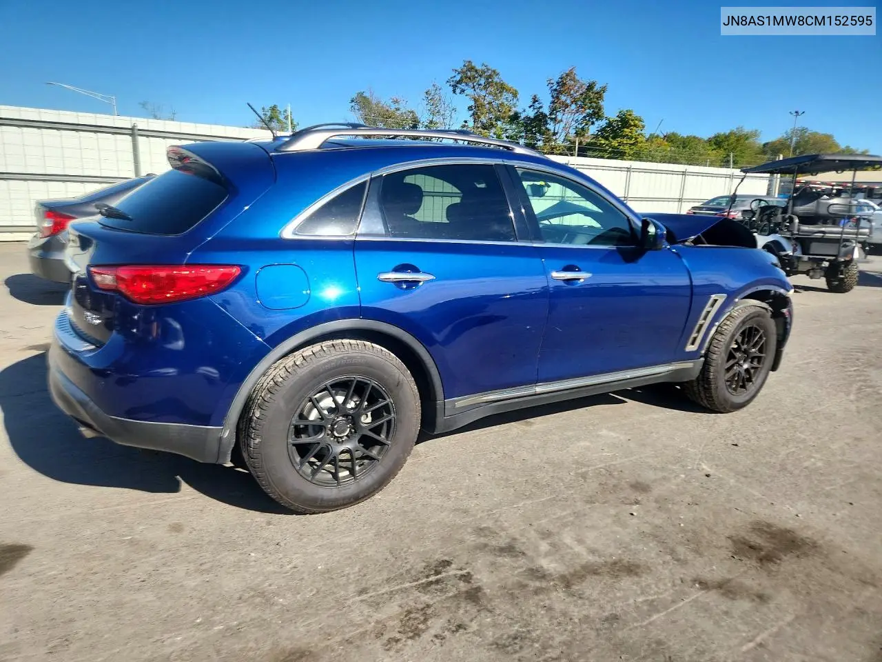 2012 INFINITI QX70 VIN JN8AS1MW8CM152595 — фото 3