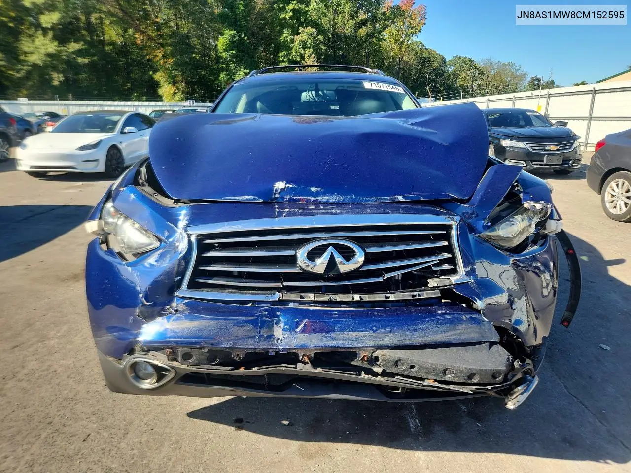 2012 INFINITI QX70 VIN JN8AS1MW8CM152595 — фото 5