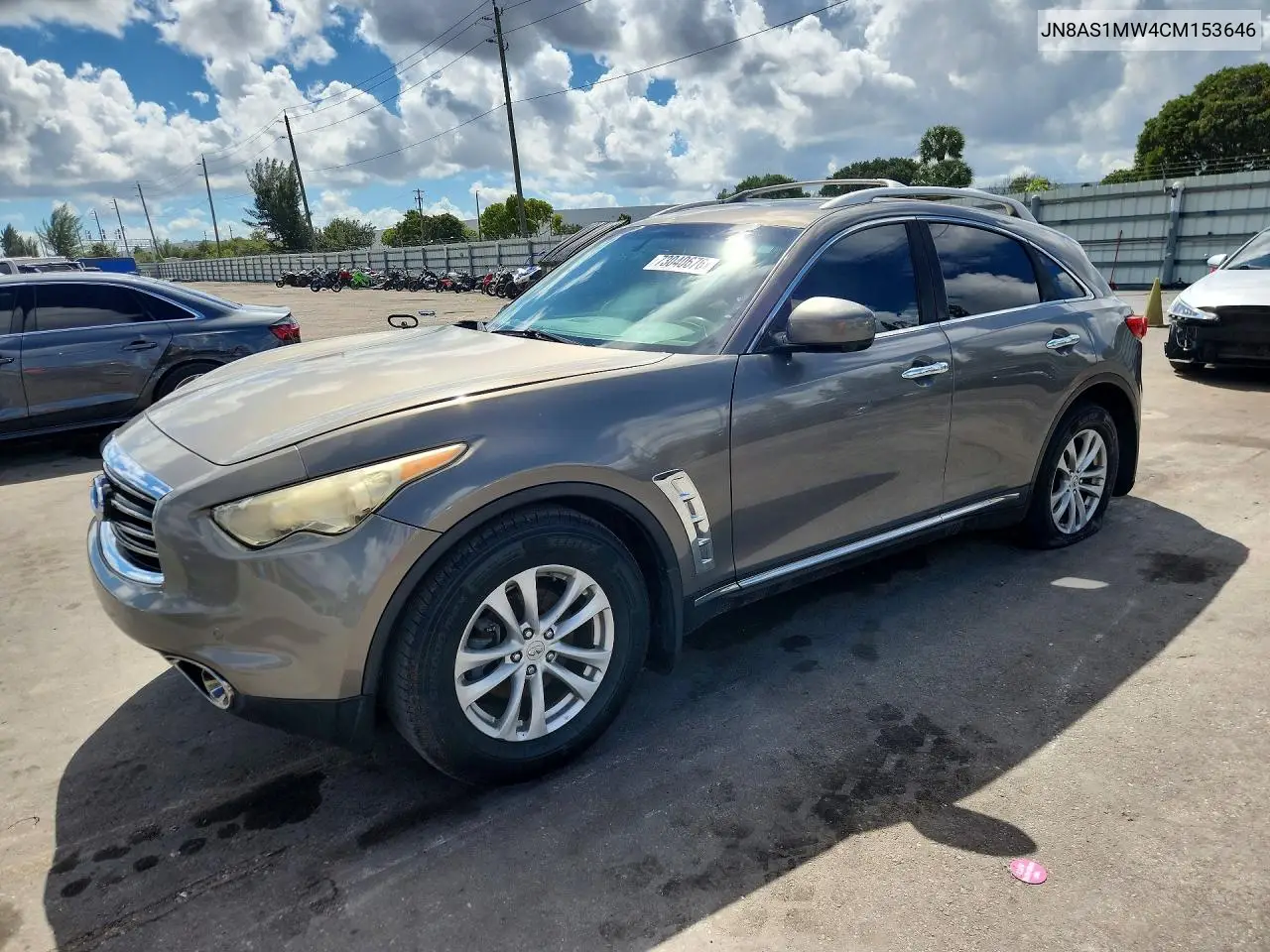 INFINITI QX70 2012, VIN JN8AS1MW4CM153646