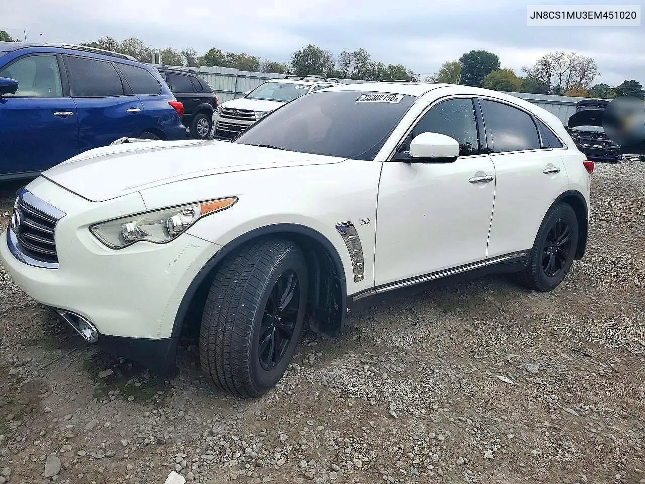 INFINITI QX70 2014, VIN JN8CS1MU3EM451020