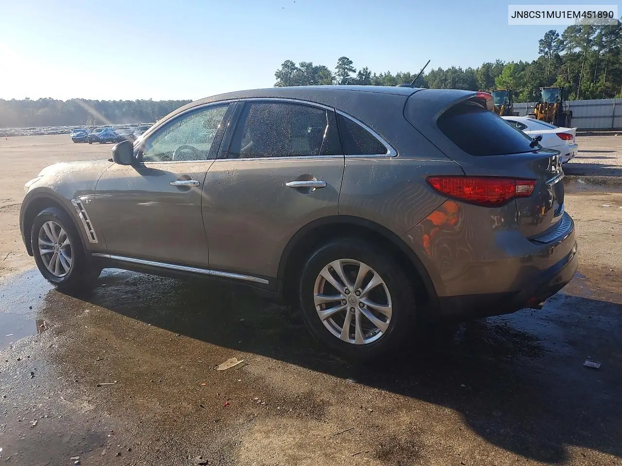 2014 INFINITI QX70 VIN JN8CS1MU1EM451890 — фото 2