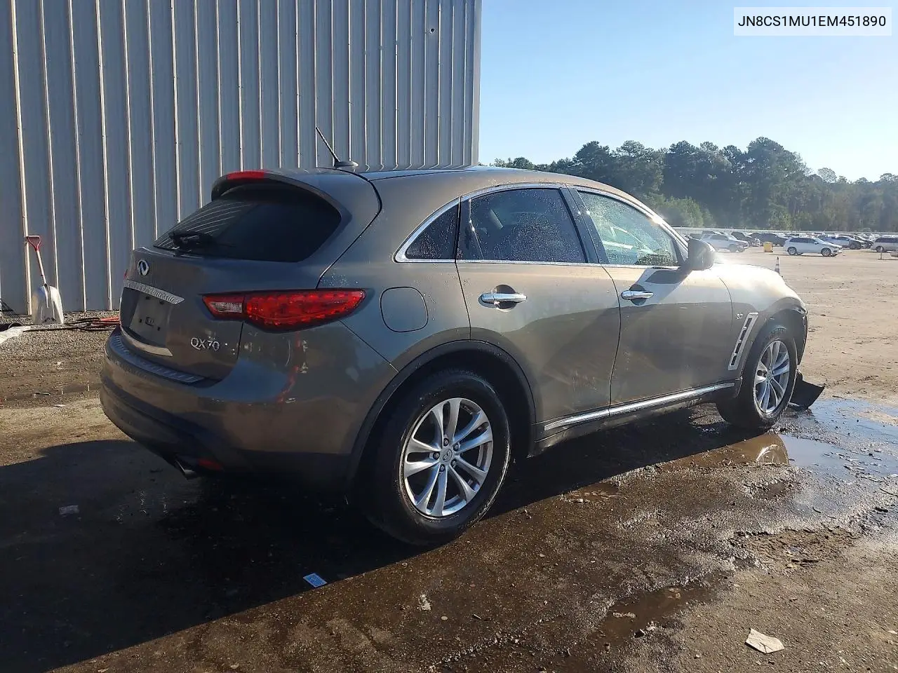 2014 INFINITI QX70 VIN JN8CS1MU1EM451890 — фото 3