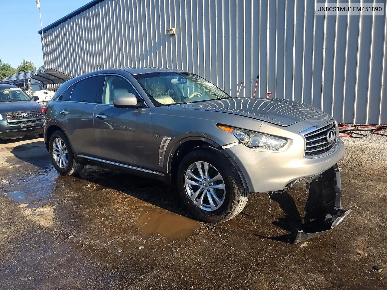 2014 INFINITI QX70 VIN JN8CS1MU1EM451890 — фото 4