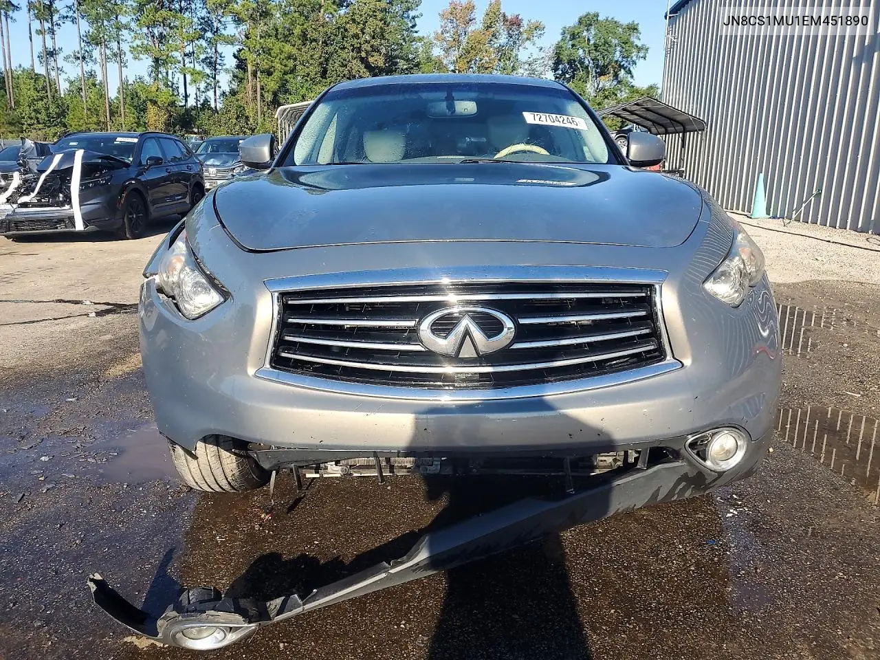 2014 INFINITI QX70 VIN JN8CS1MU1EM451890 — фото 5
