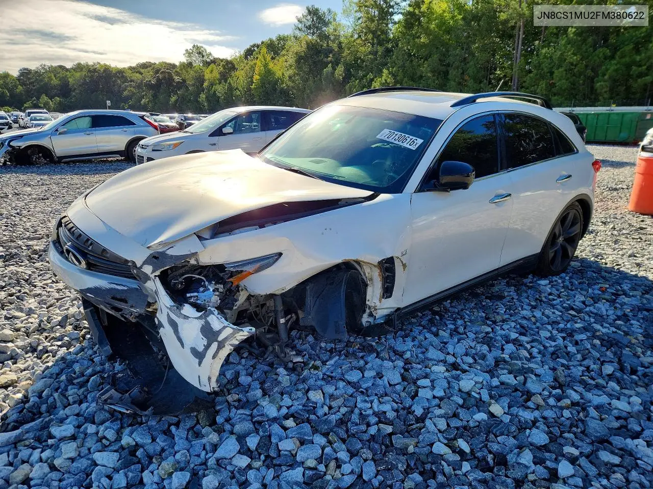 INFINITI QX70 2015, VIN JN8CS1MU2FM380622