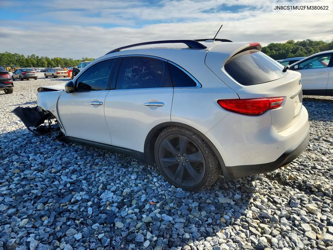2015 INFINITI QX70 VIN JN8CS1MU2FM380622 — фото 2