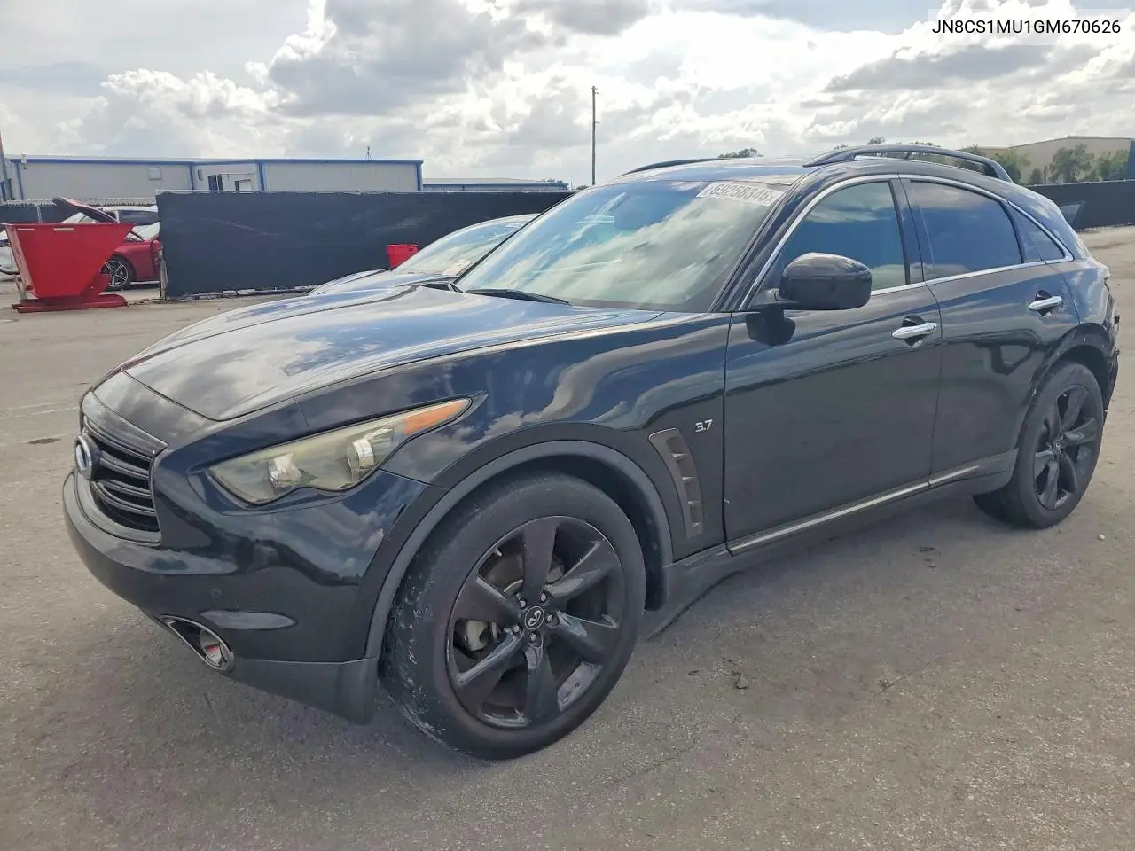INFINITI QX70 2016, VIN JN8CS1MU1GM670626