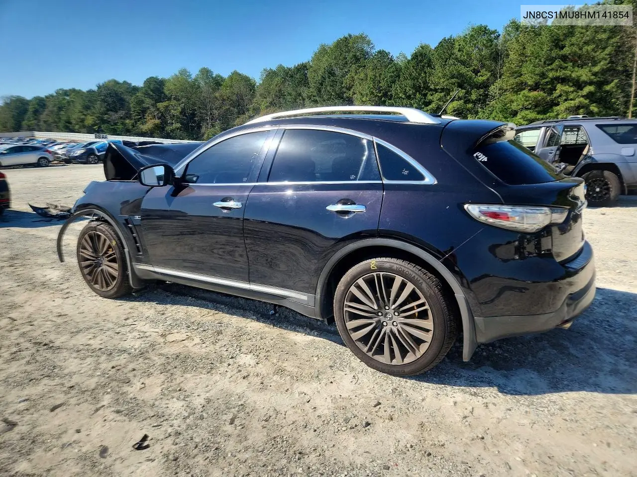 2017 INFINITI QX70 VIN JN8CS1MU8HM141854 — фото 2