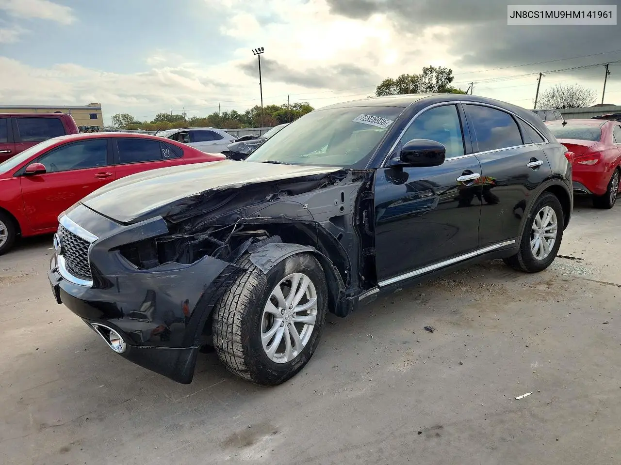 INFINITI QX70 2017, VIN JN8CS1MU9HM141961
