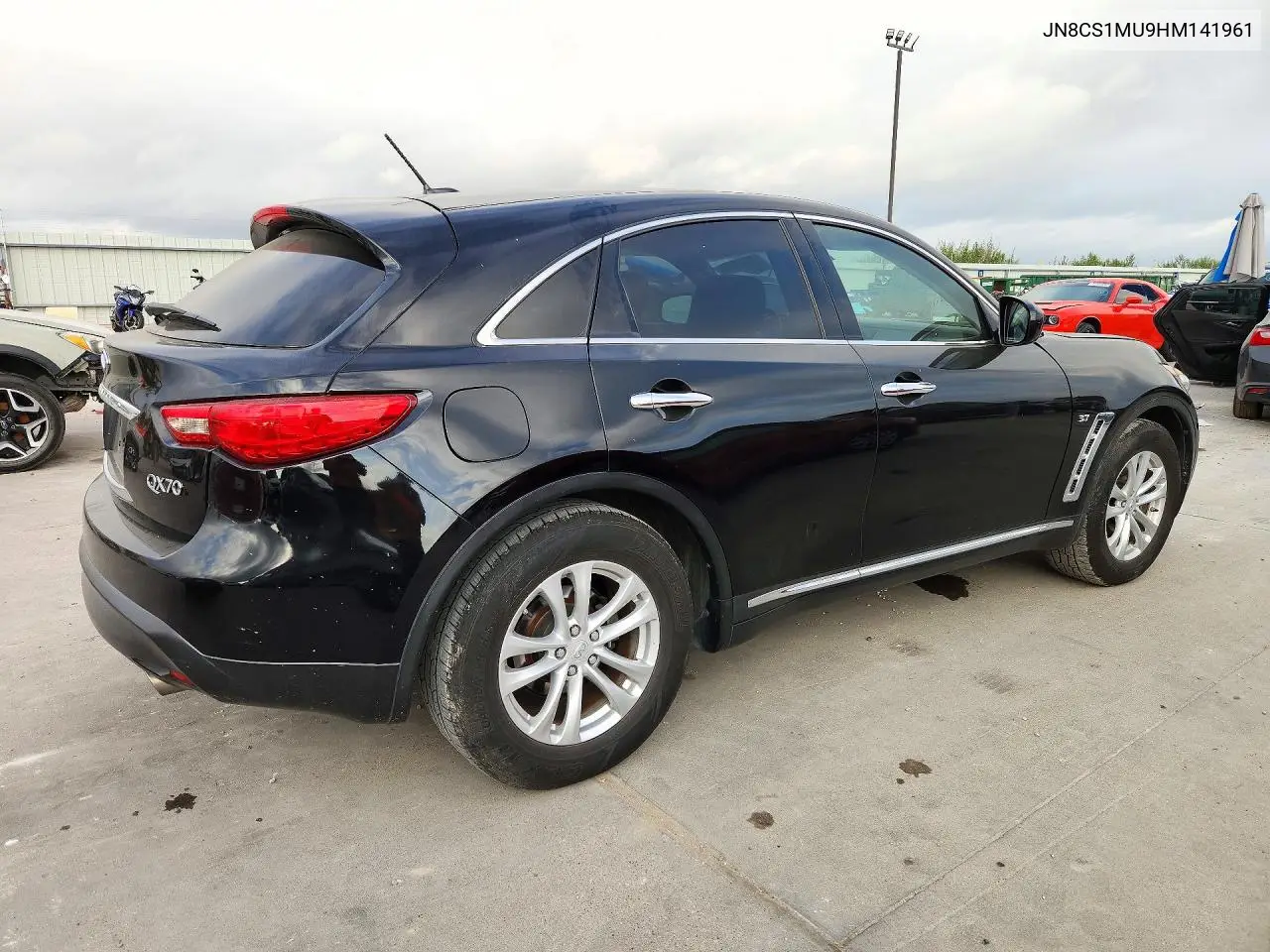 2017 INFINITI QX70 VIN JN8CS1MU9HM141961 — фото 3
