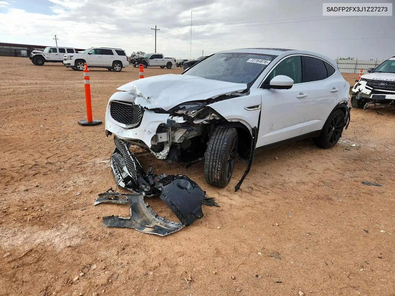 JAGUAR E-PACE 2018, VIN SADFP2FX3J1Z27273