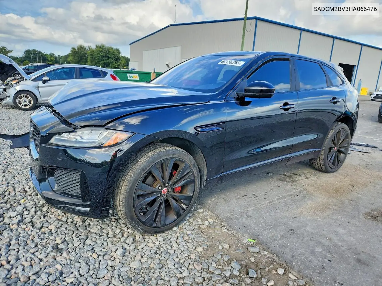 JAGUAR F-PACE 2017, VIN SADCM2BV3HA066476