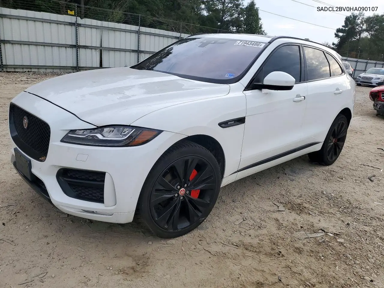 JAGUAR F-PACE 2017, VIN SADCL2BV0HA090107
