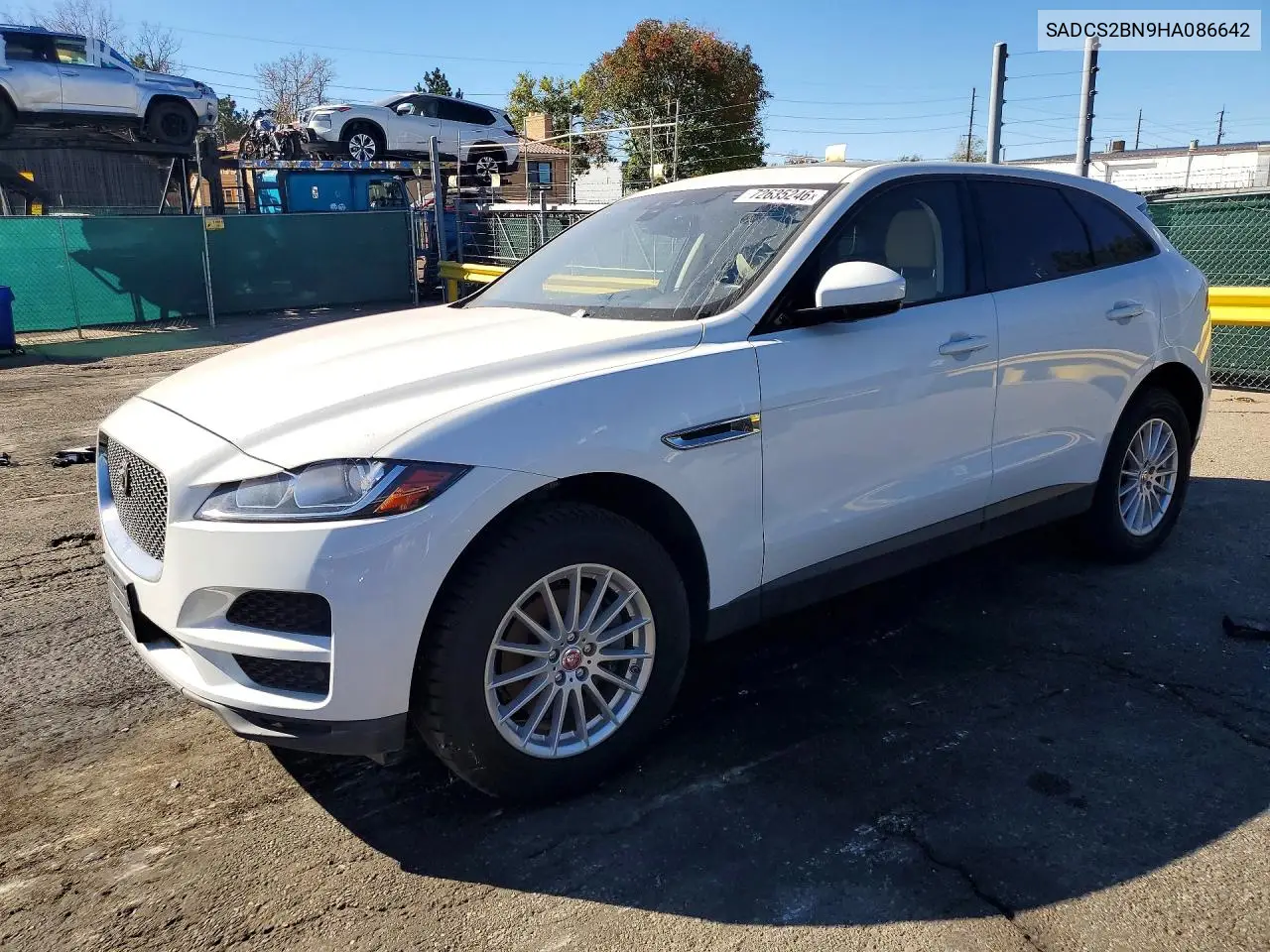 JAGUAR F-PACE 2017, VIN SADCS2BN9HA086642
