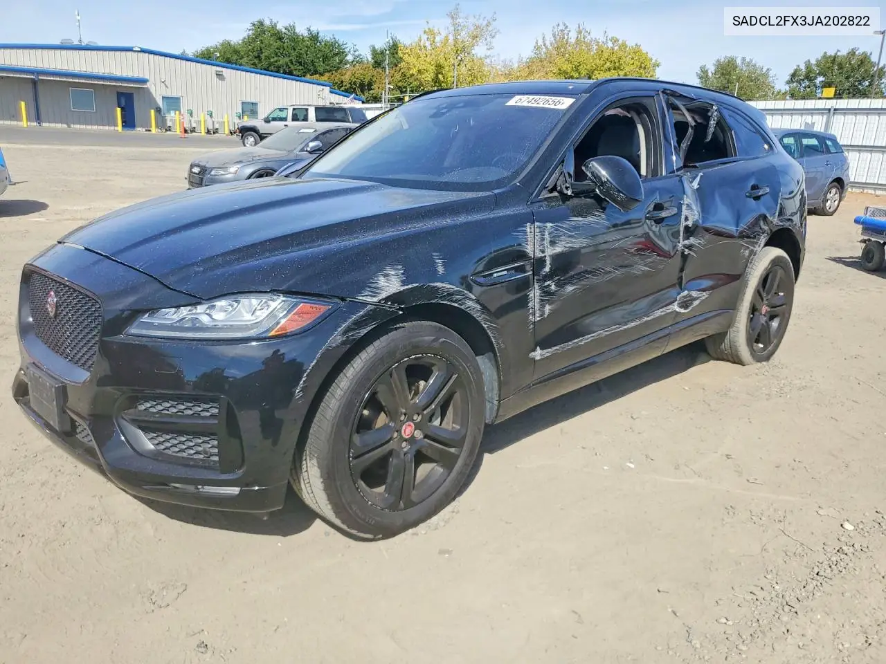 JAGUAR F-PACE 2018, VIN SADCL2FX3JA202822
