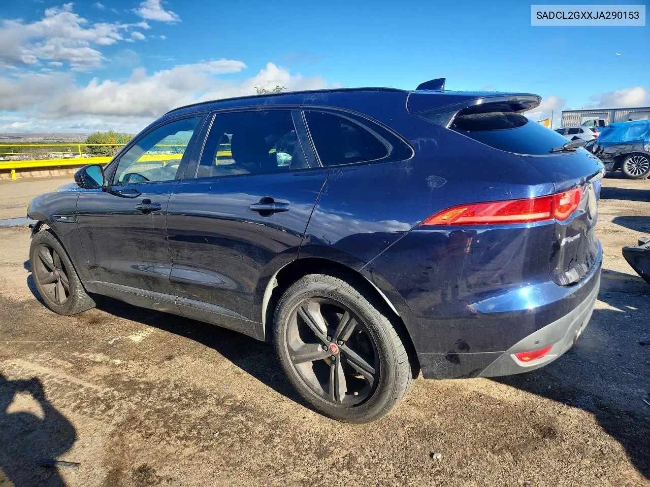 2018 JAGUAR F-PACE VIN SADCL2GXXJA290153 — фото 2