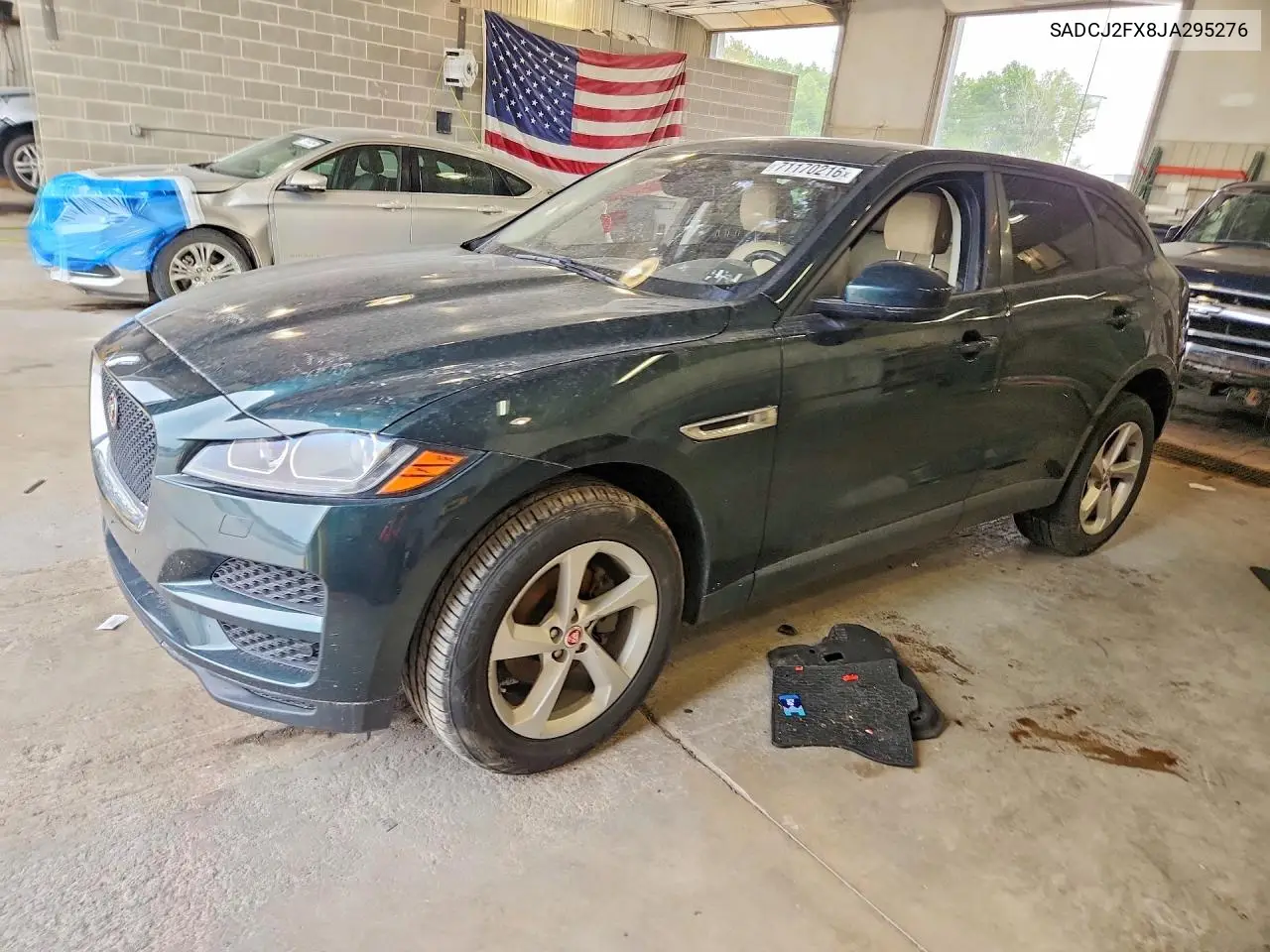 JAGUAR F-PACE 2018, VIN SADCJ2FX8JA295276