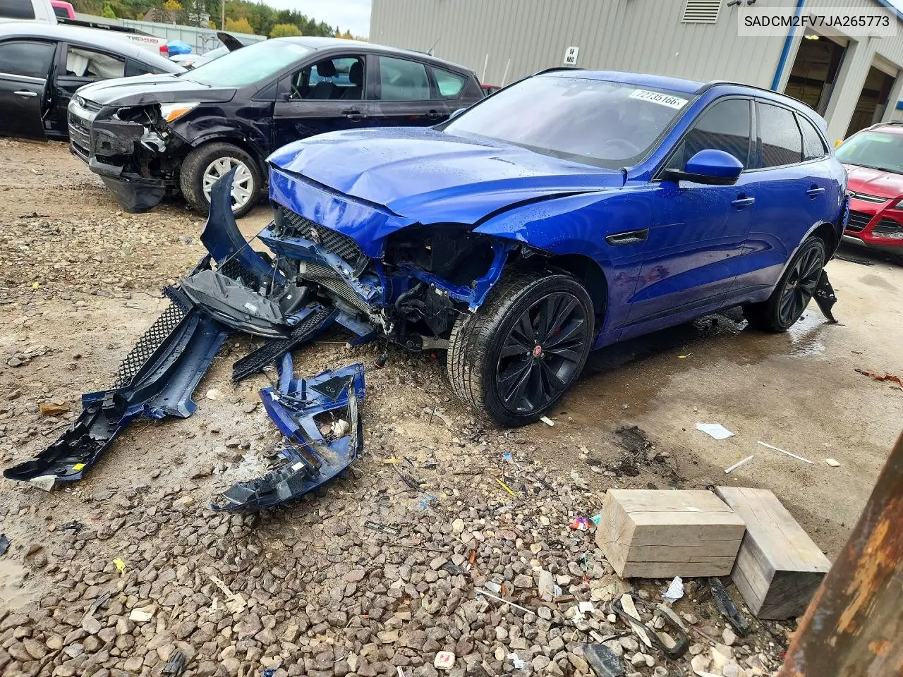 JAGUAR F-PACE 2018, VIN SADCM2FV7JA265773