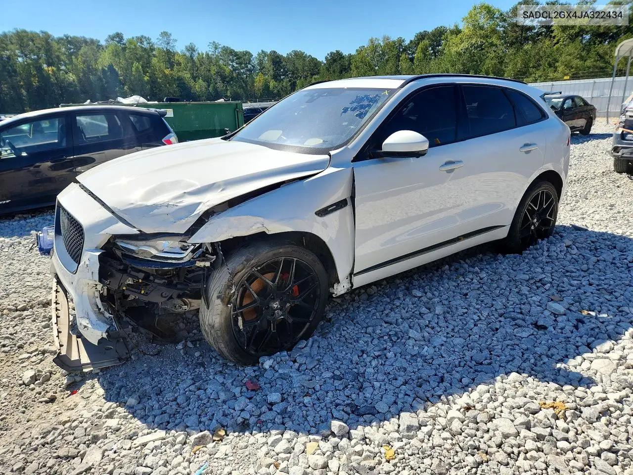 JAGUAR F-PACE 2018, VIN SADCL2GX4JA322434