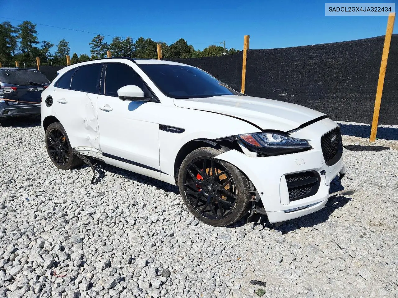 2018 JAGUAR F-PACE VIN SADCL2GX4JA322434 — фото 4